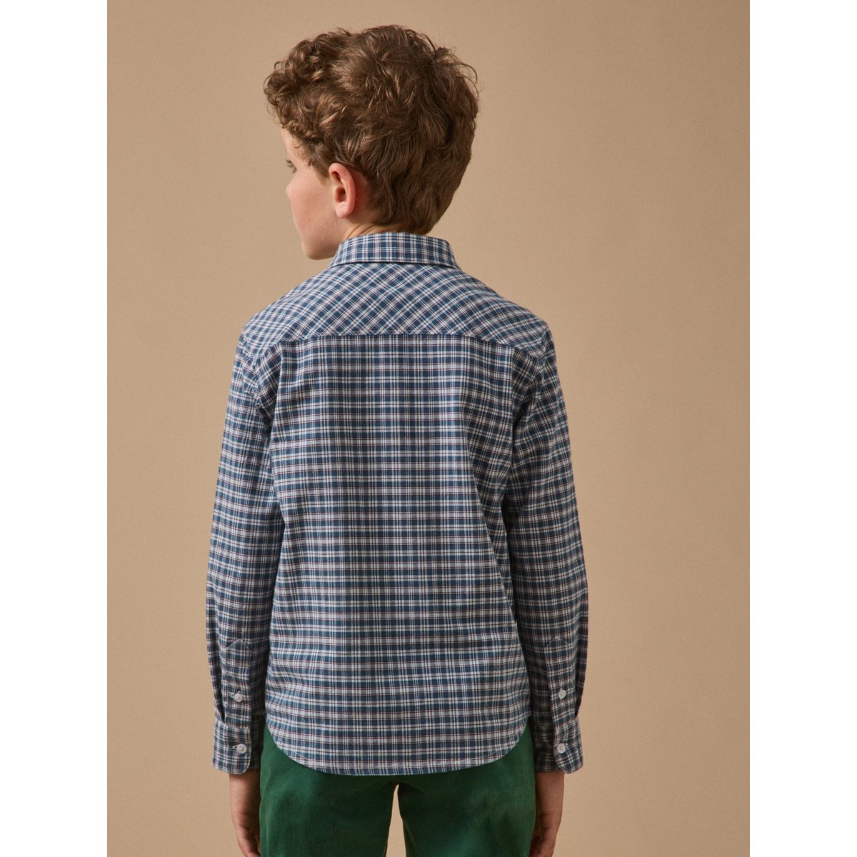 Chemise à carreaux carreaux bleu, CYRILLUS