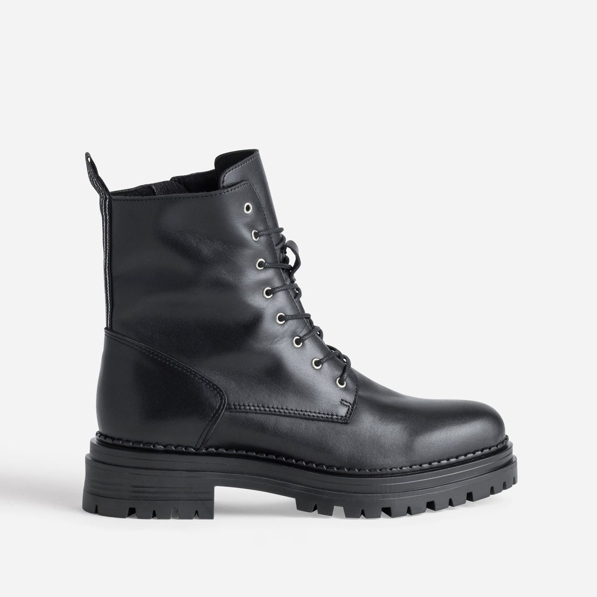 Boots en cuir ESTALA noir, ERAM