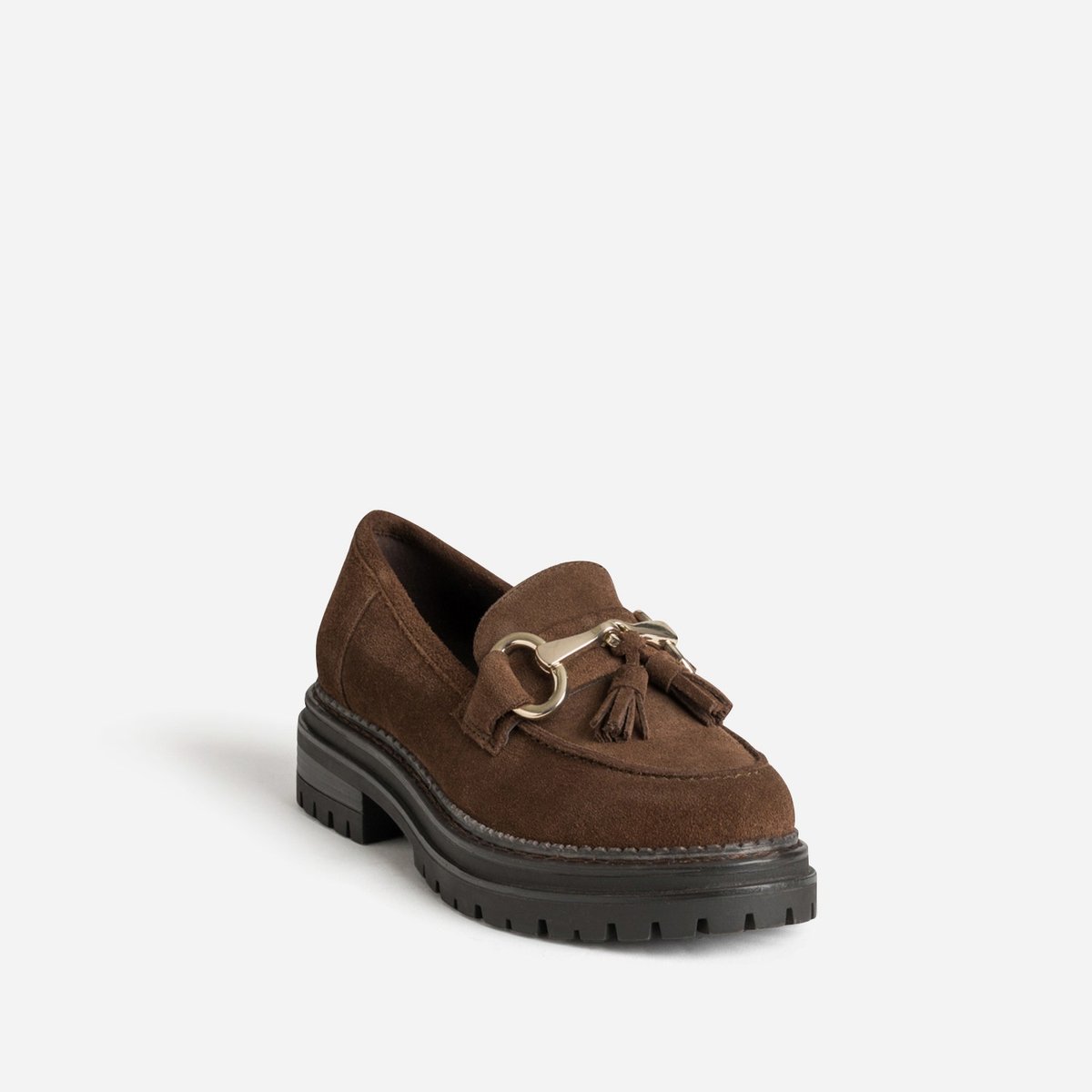 Mocassin en cuir JAHILLERA chocolat, ERAM