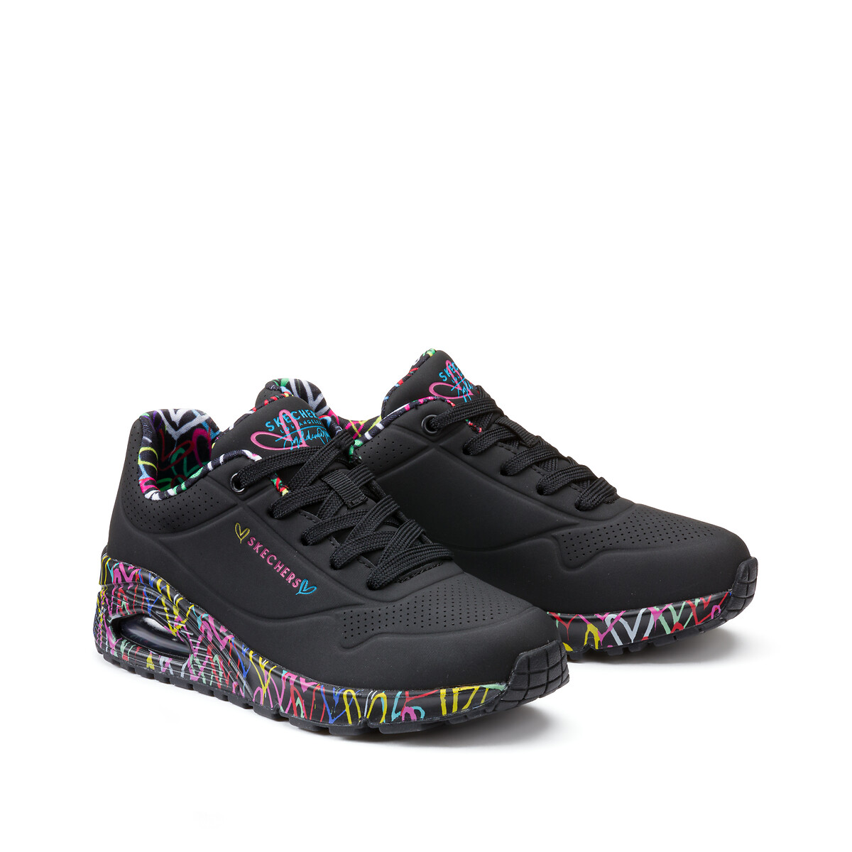 Basket Uno - Loving Love noir, SKECHERS