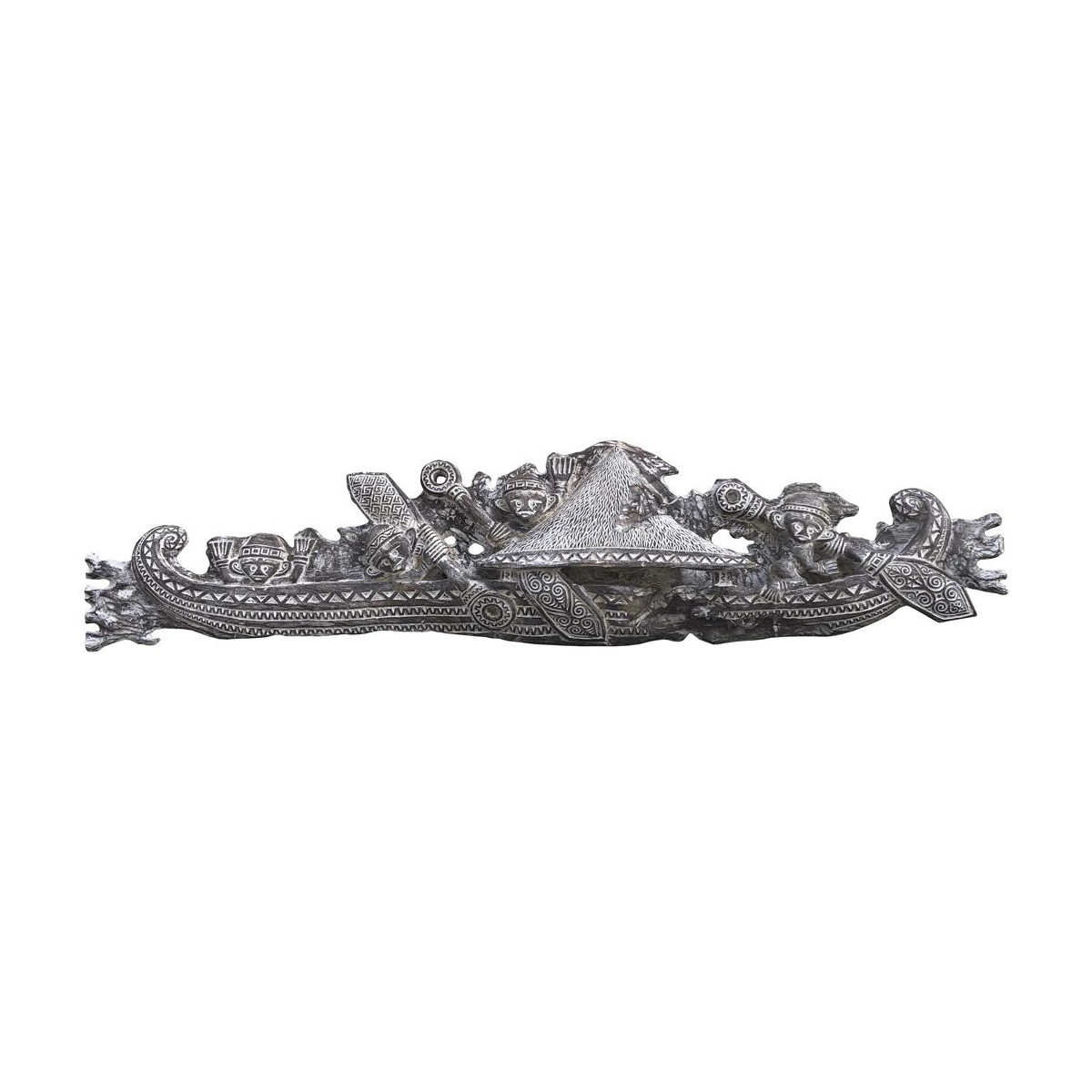Sculpture barque marron, DECORATION D’AUTREFOIS
