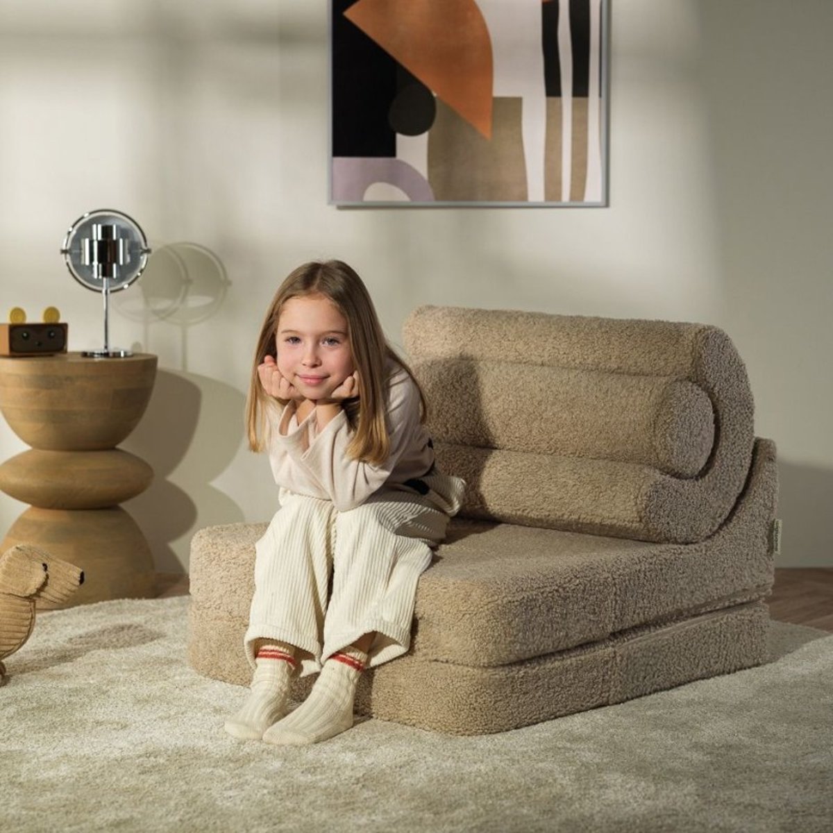 Pouf Teddy FLIPSTER biscuit, WIGIWAMA