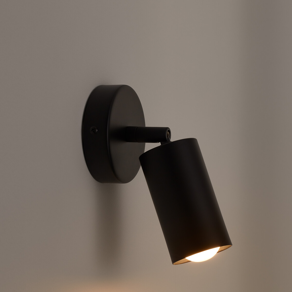Projoto Metal Adjustable Wall Spotlight black, LA REDOUTE INTERIEURS