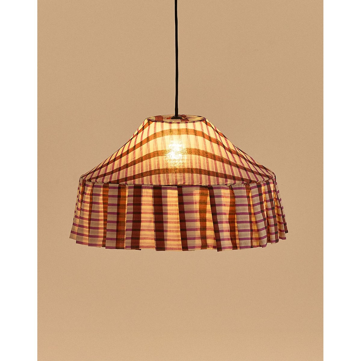 Abat-jour pour suspension diam. 50cm Nicole brown purple mosaic, NOBODINOZ