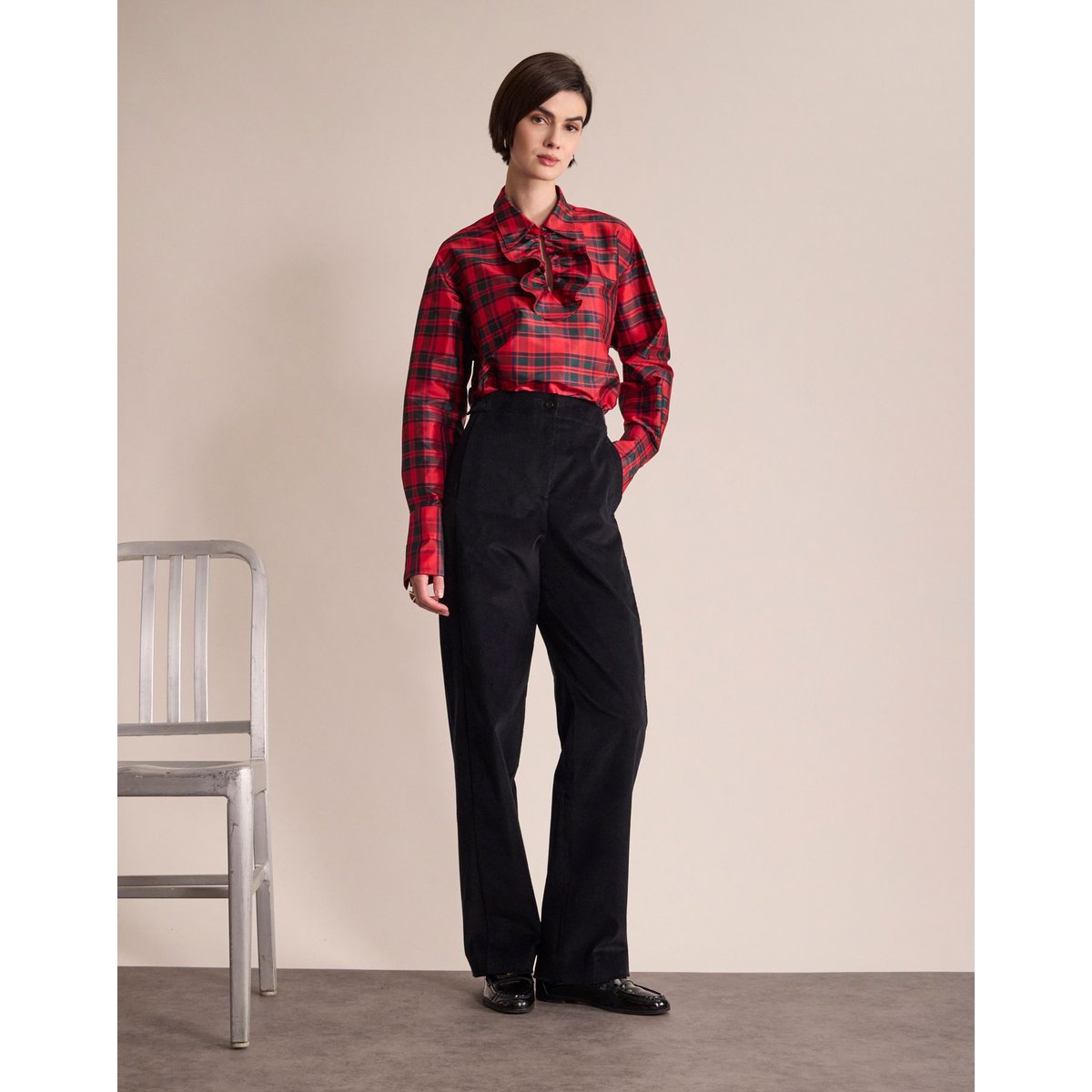 Pantalon Philo bleu marine, INES DE LA FRESSANGE PARIS