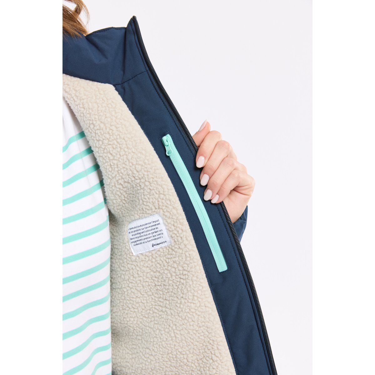 Parka doublure polaire navy, ARMOR-LUX