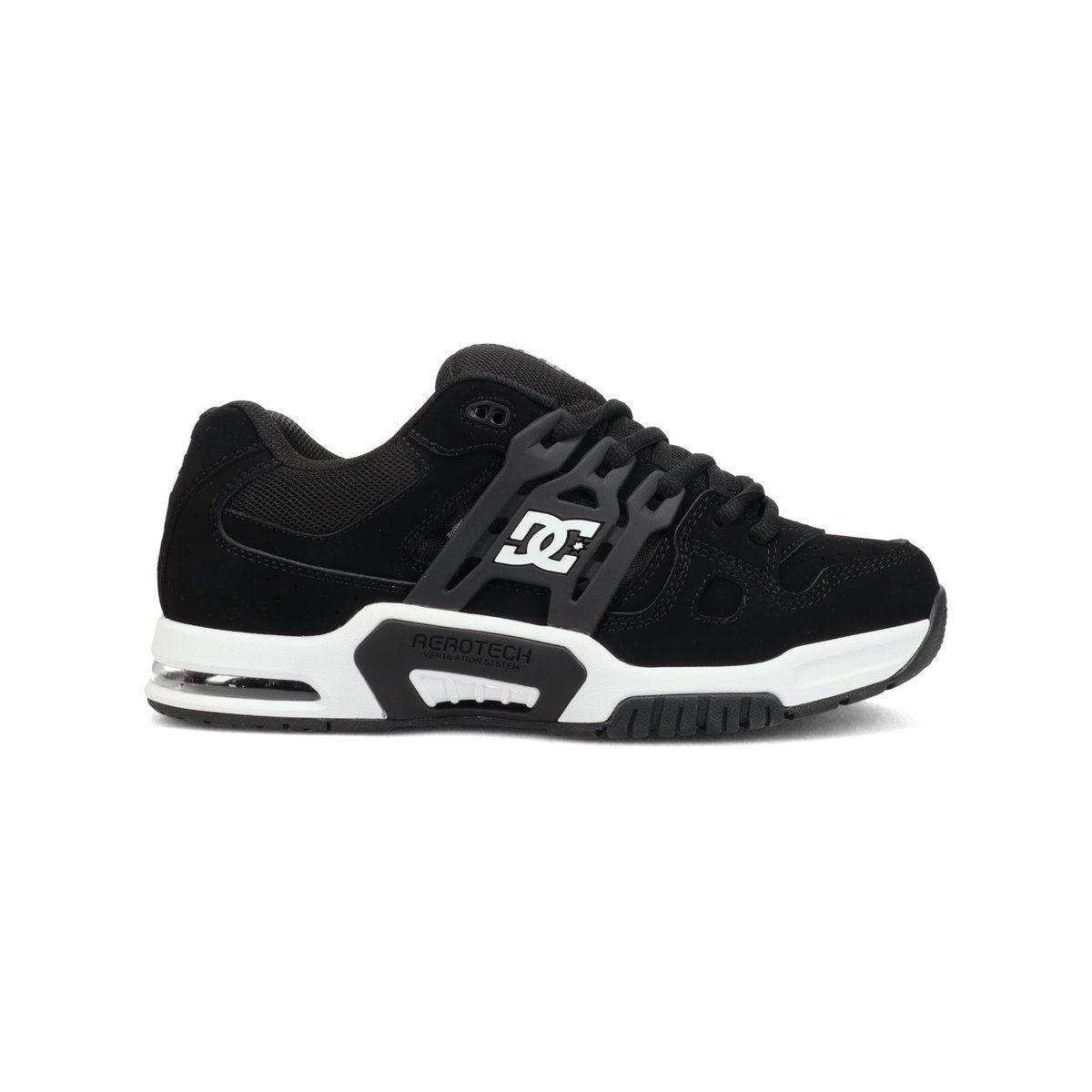 Chaussures en cuir AT-2. noir black/white, DC SHOES