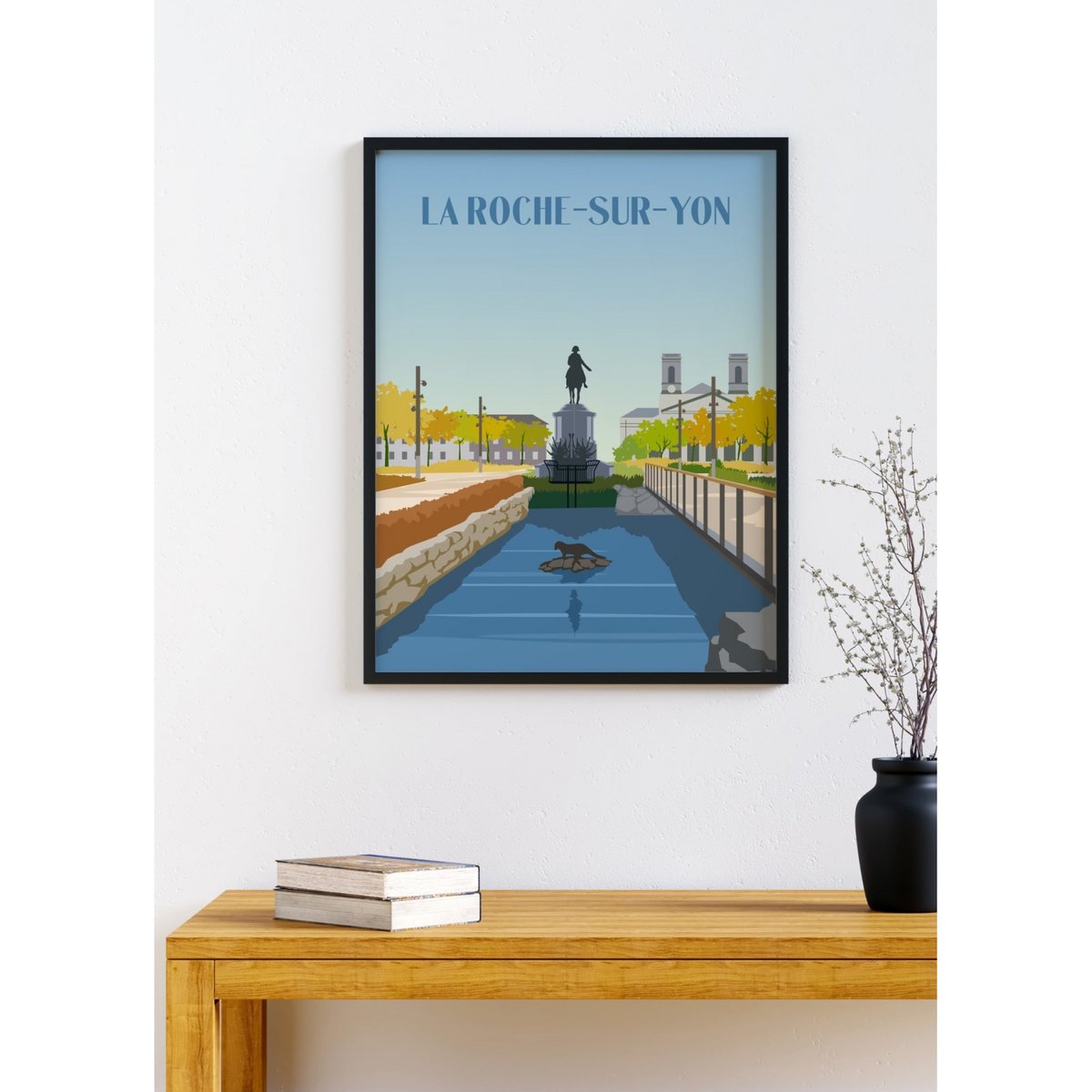 Affiche ville La Roche-sur-Yon blanc, L'AFFICHERIE