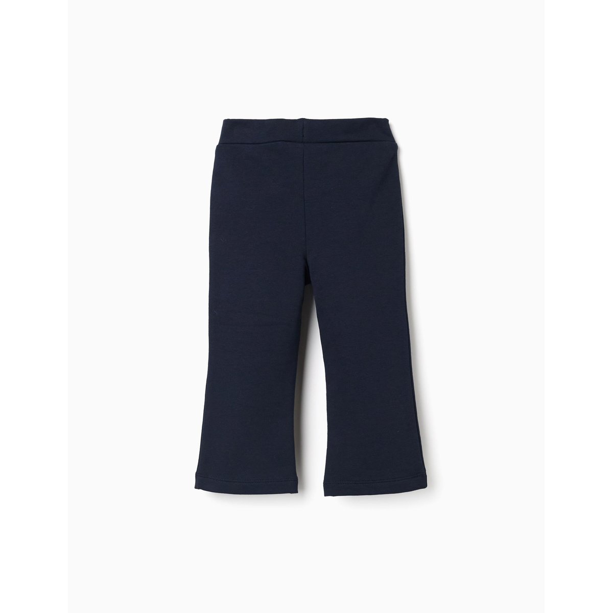 Leggings évasé en coton peigné bleu foncé, ZIPPY