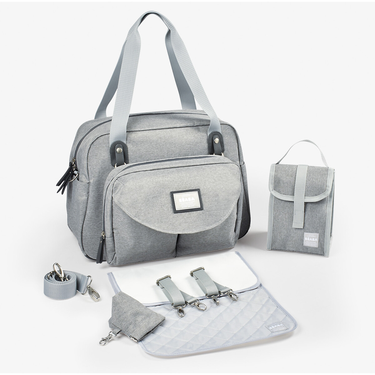 Sac à langer Genève 2 gris chiné, BEABA