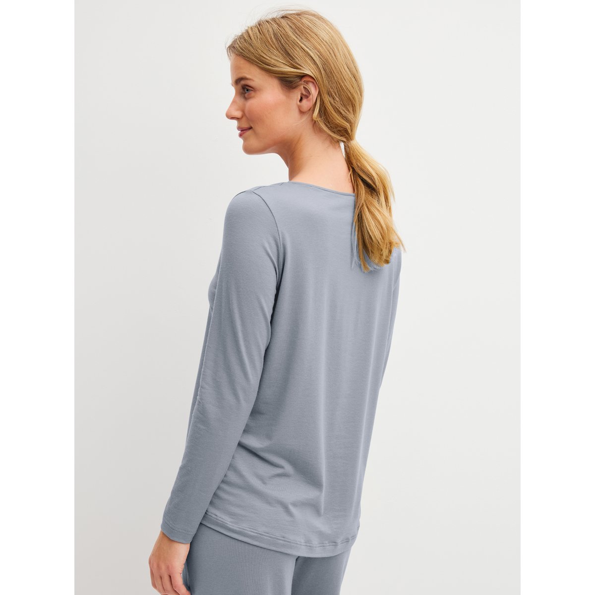 manches longues Lyocell DEEPSLEEPWEAR WARMING gris passat, CALIDA
