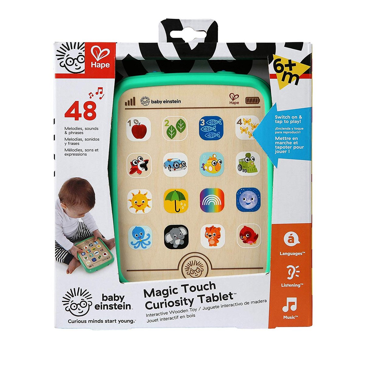Tablette d'activités en bois Magic Touch multicolore, HAPE