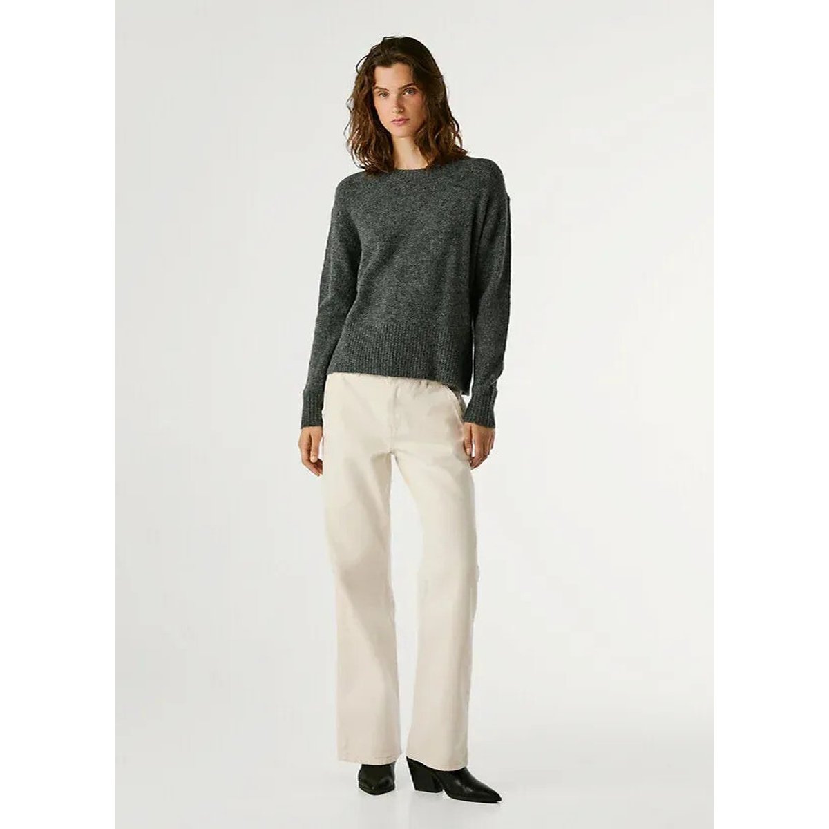 Cecil Crew Neck Jumper dark grey, PEPE JEANS