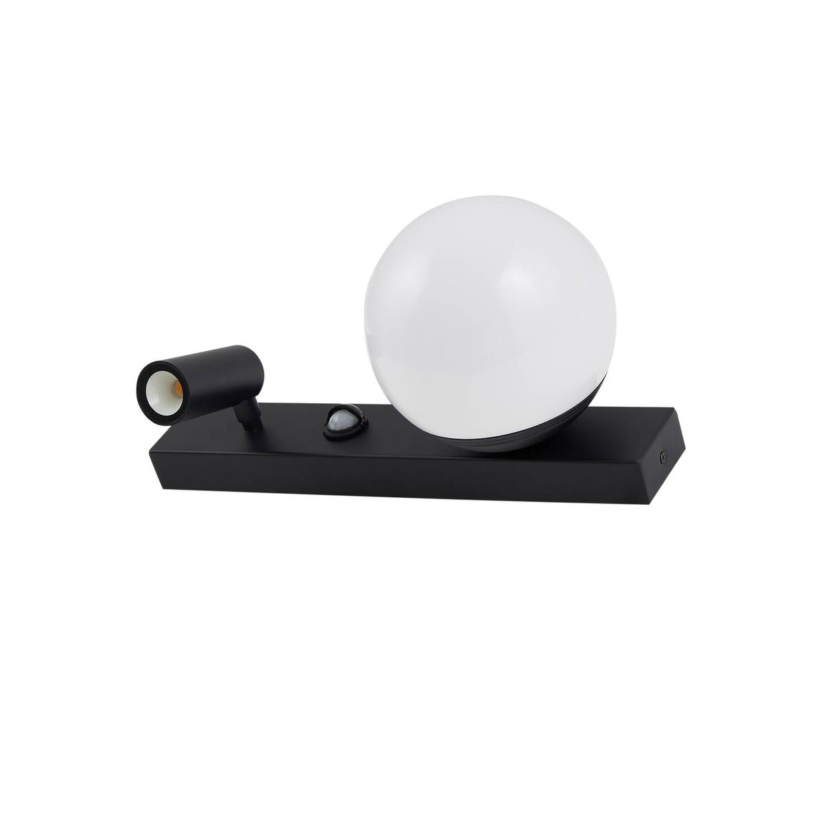 Applique extérieure en aluminium moderneLED noir, blanc, transparent, LINDBY