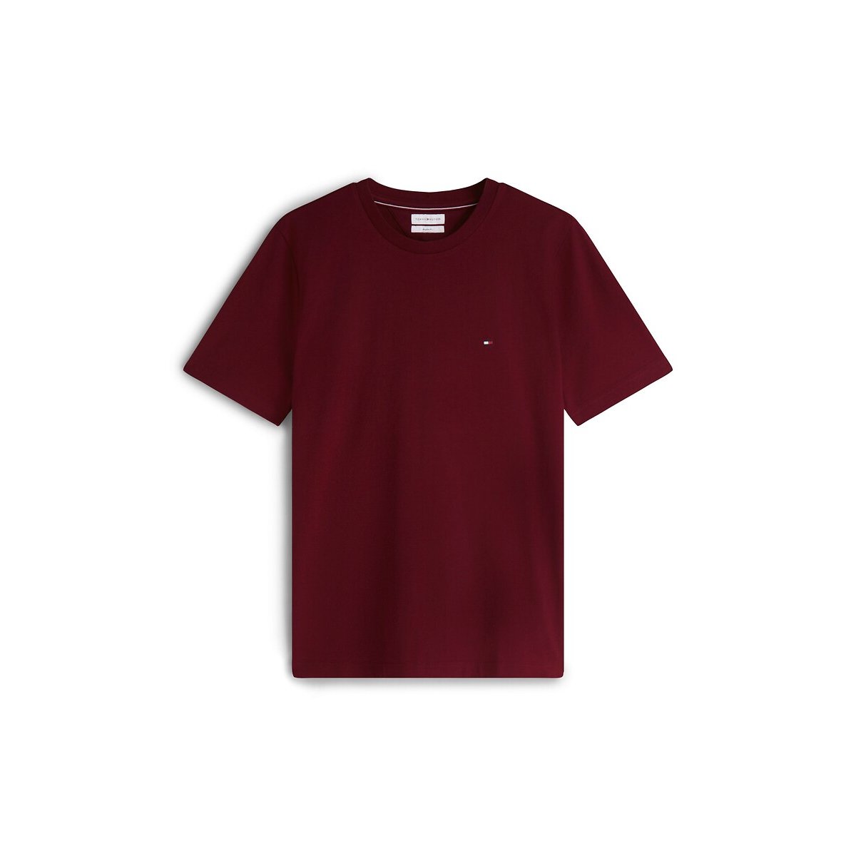 Camiseta recta gruesa burdeos, TOMMY HILFIGER