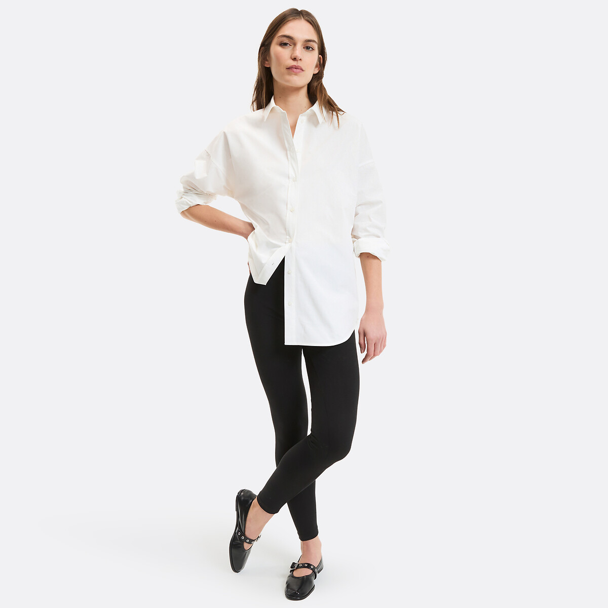 Legging long, taille haute noir, LA REDOUTE COLLECTIONS