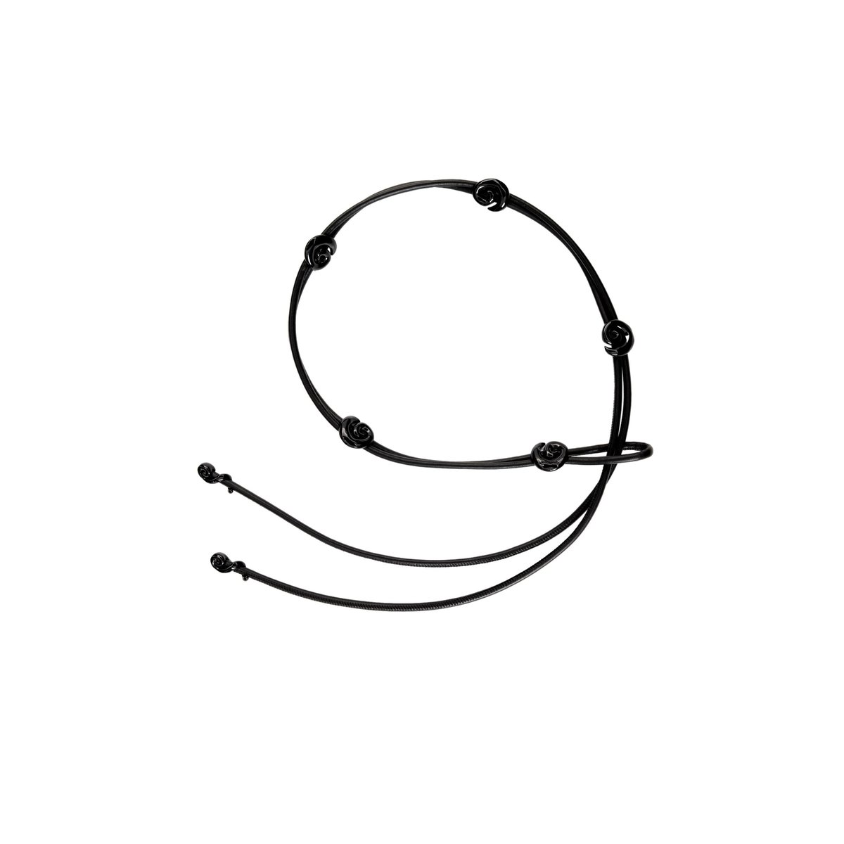 Ceinture corde en cuir noir, DESIGUAL