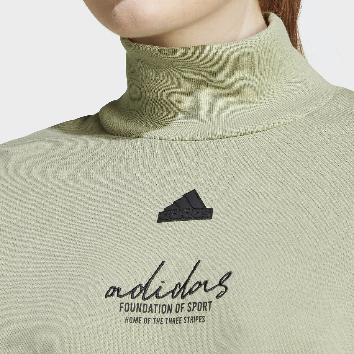 Sweat cropped SIGNATURE GRAPHIC vert, ADIDAS SPORTSWEAR