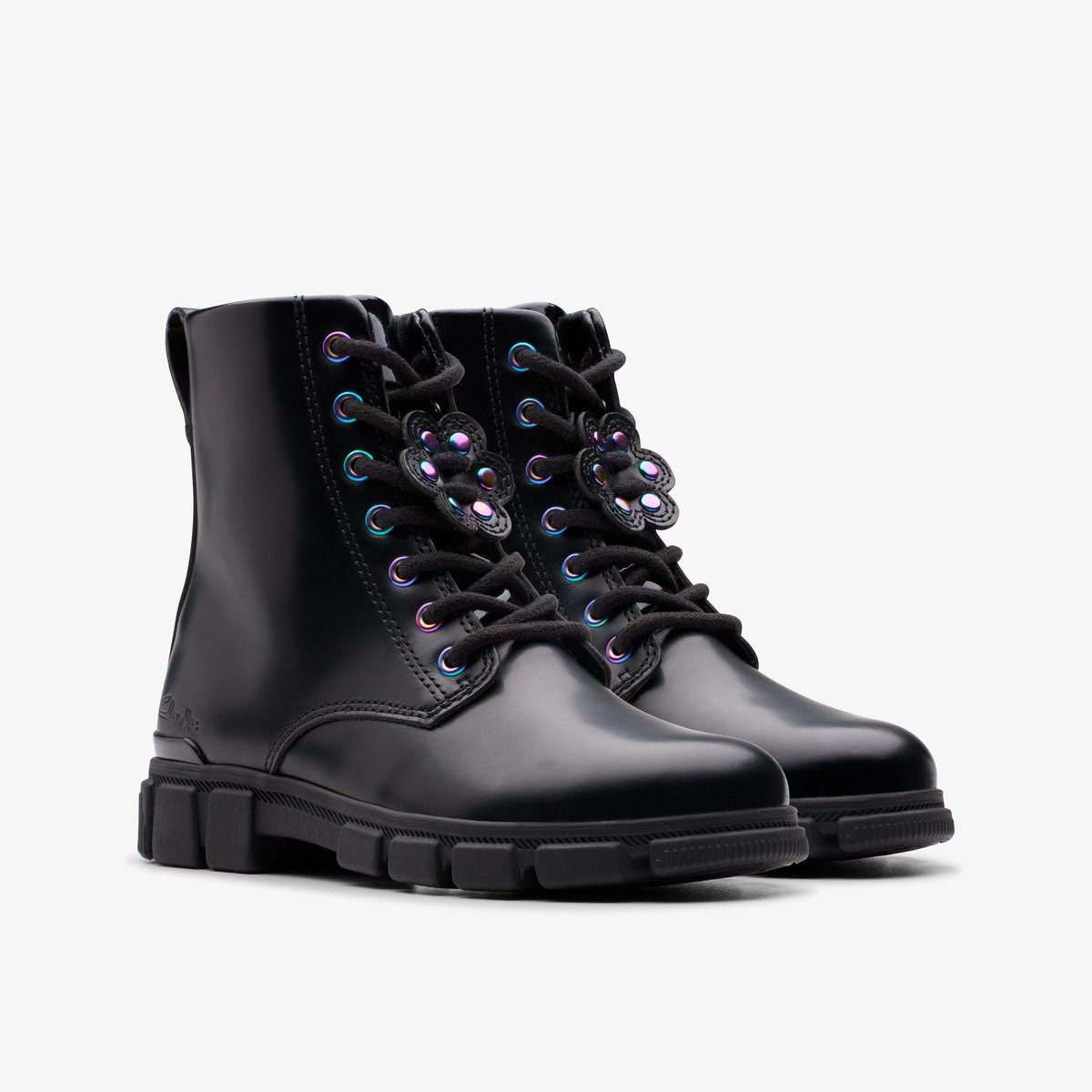 Boots Cuir EVYN TOP K noir, CLARKS