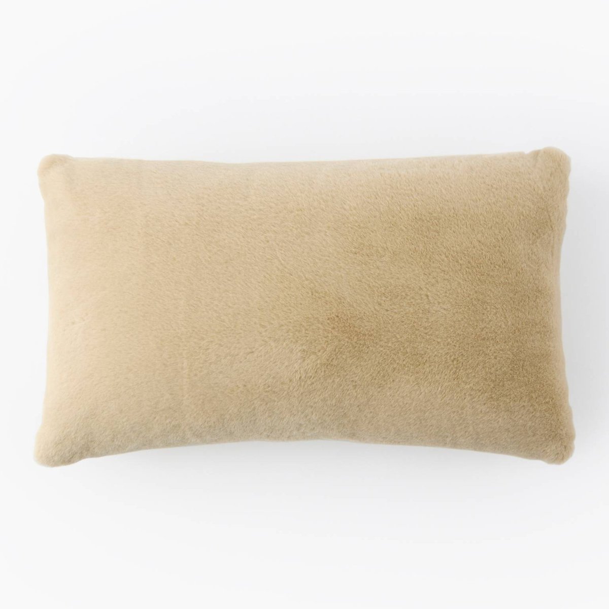 Coussin imitation fourrure, 30x50cm, 100% polyester recyclé bambi, MONOPRIX