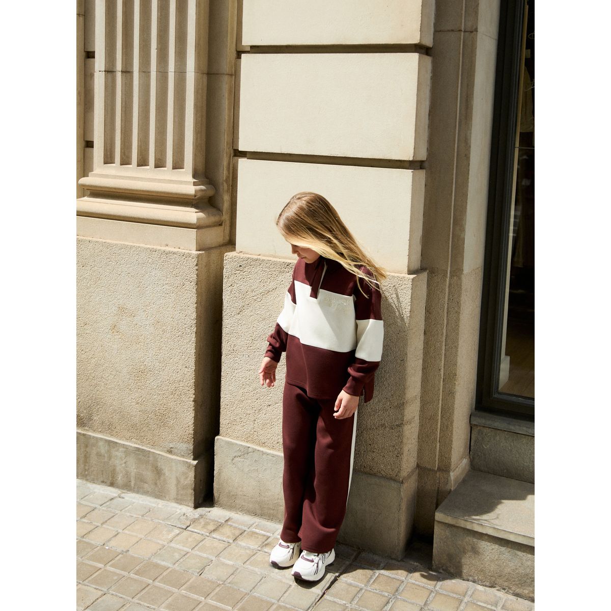 Haut style rugby et pantalon de jogging marron chocolat, NEXT