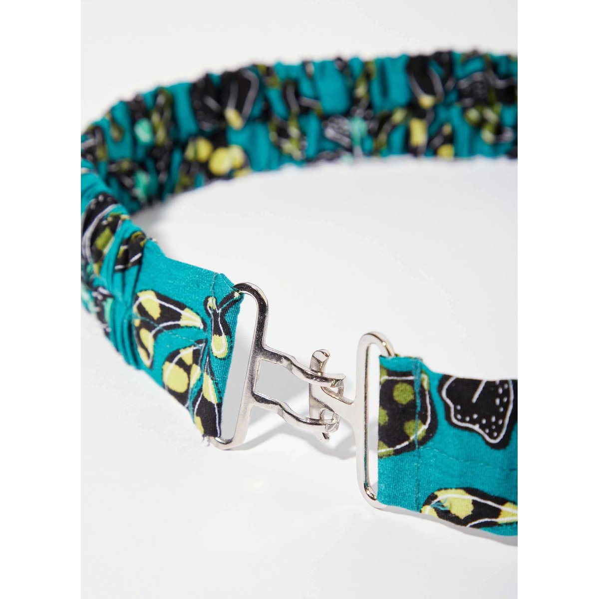 Ceinture coton élastiquée BELT vert isaura, LA FIANCÉE