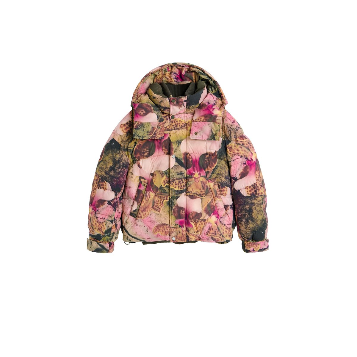 Manteau matelassé à capuche M. C. Lacroix rose, DESIGUAL