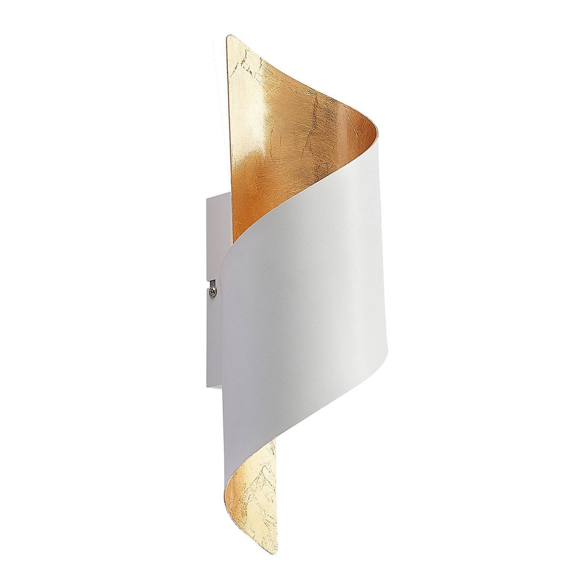 Applique en métal moderne, Desirio blanc, or, LINDBY