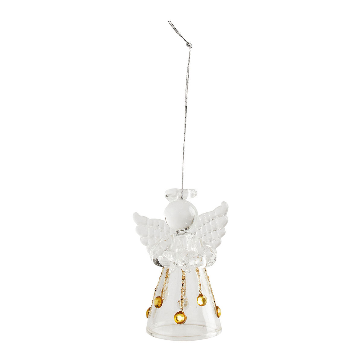 Coffret 3 mini anges en verre transparent, MATHILDE M