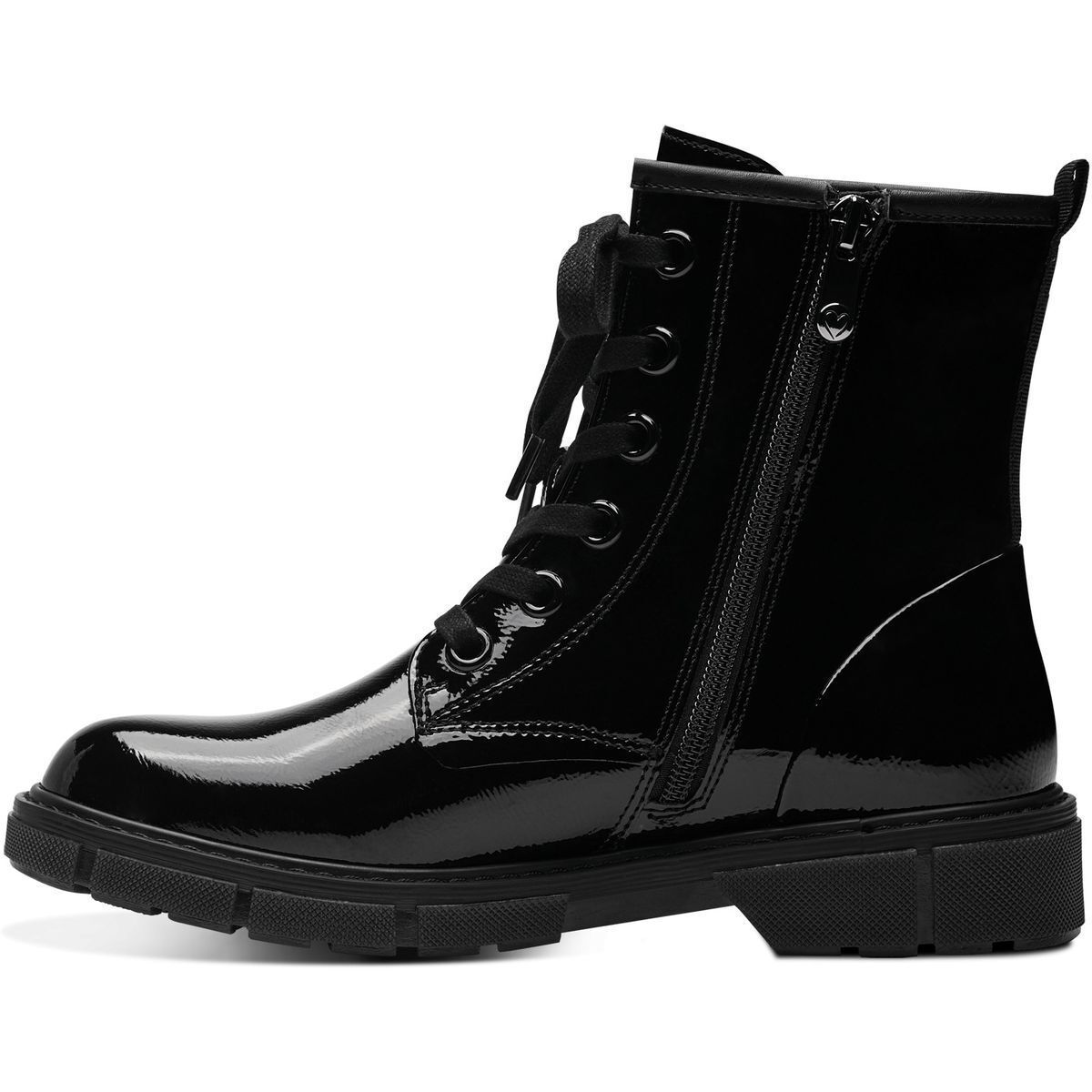 Bottine talon bloc noir laque, MARCO TOZZI