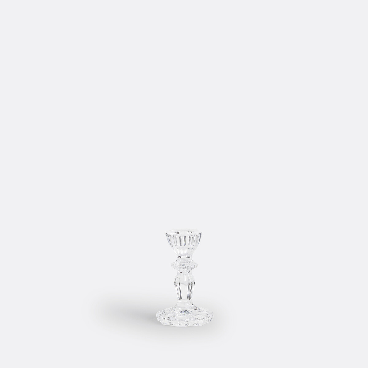 Carsa 10.3cm High Glass Candlestick transparent, LA REDOUTE INTERIEURS