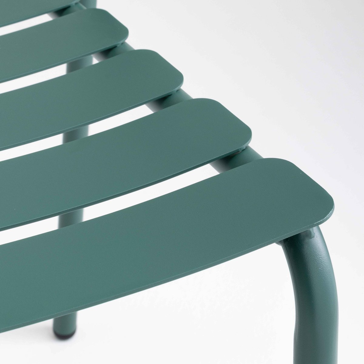 Chaise haute en aluminium, ALMADA vert foncé, OVIALA