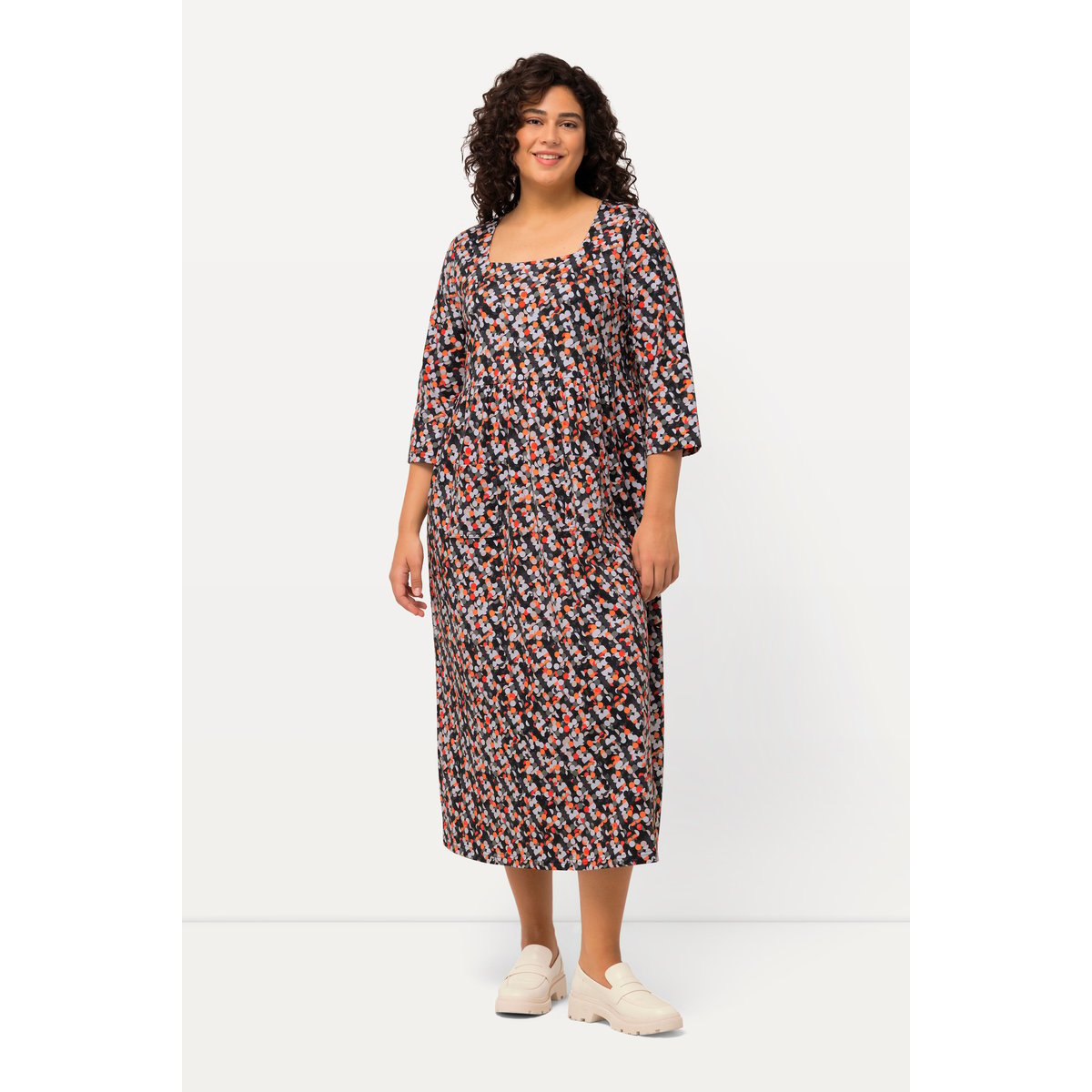 Robe en jersey noir, ULLA POPKEN