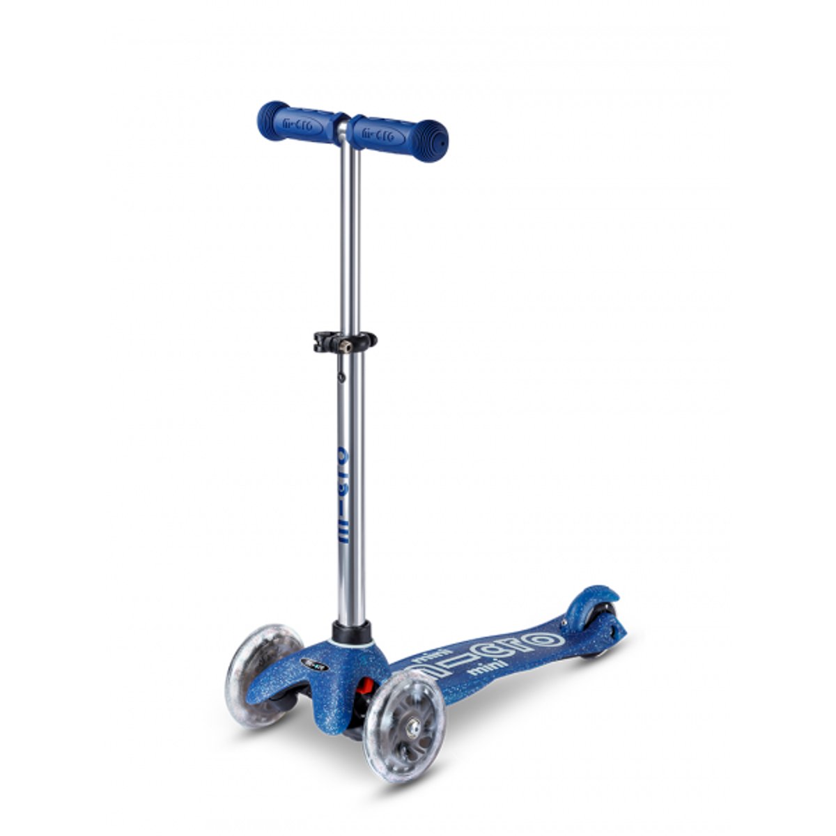Mini Micro Deluxe Glitter LED - bleu, MICRO MOBILITY