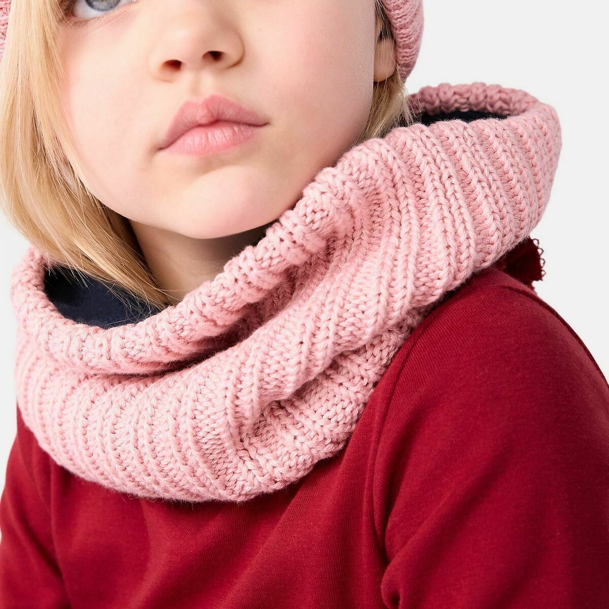 Knitted Beanie pink, PETIT BATEAU