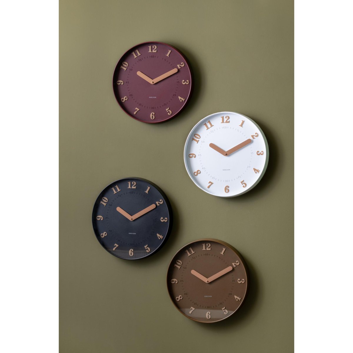 Horloge Murale Plastique AMENA blanc, KARLSSON