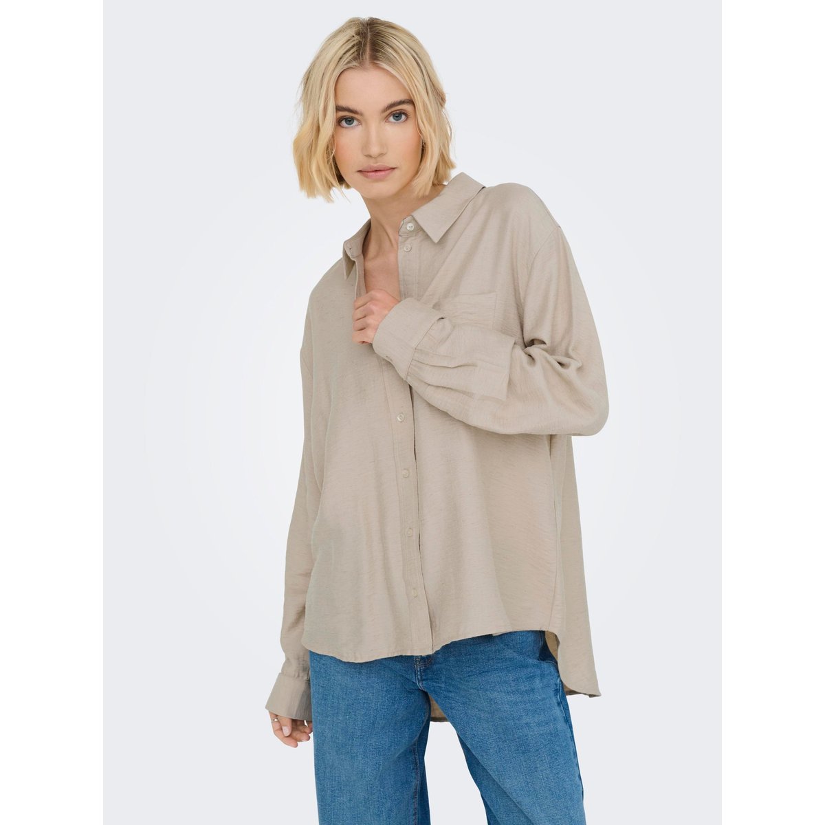 Chemise oxford tan, ONLY