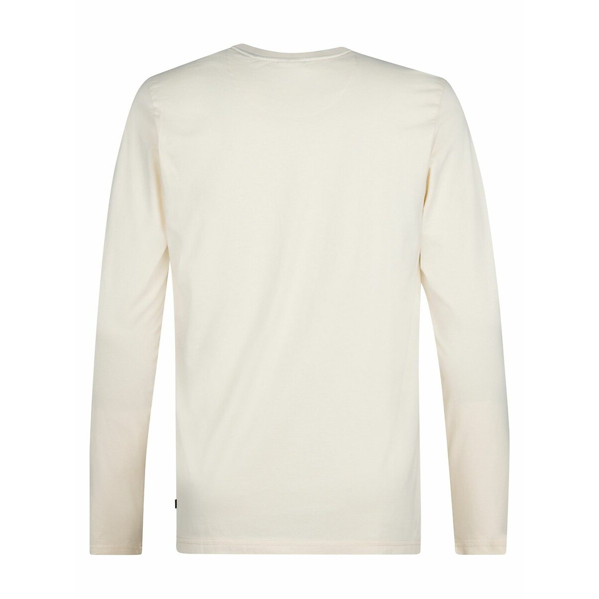 Long Sleeve T-Shirt with Chest Logo ecru , PETROL INDUSTRIES