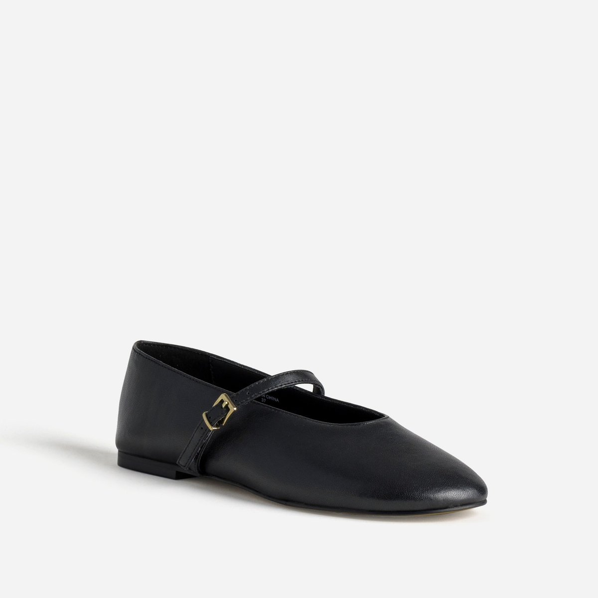 Ballerine en cuir BERANGERE noir, ERAM