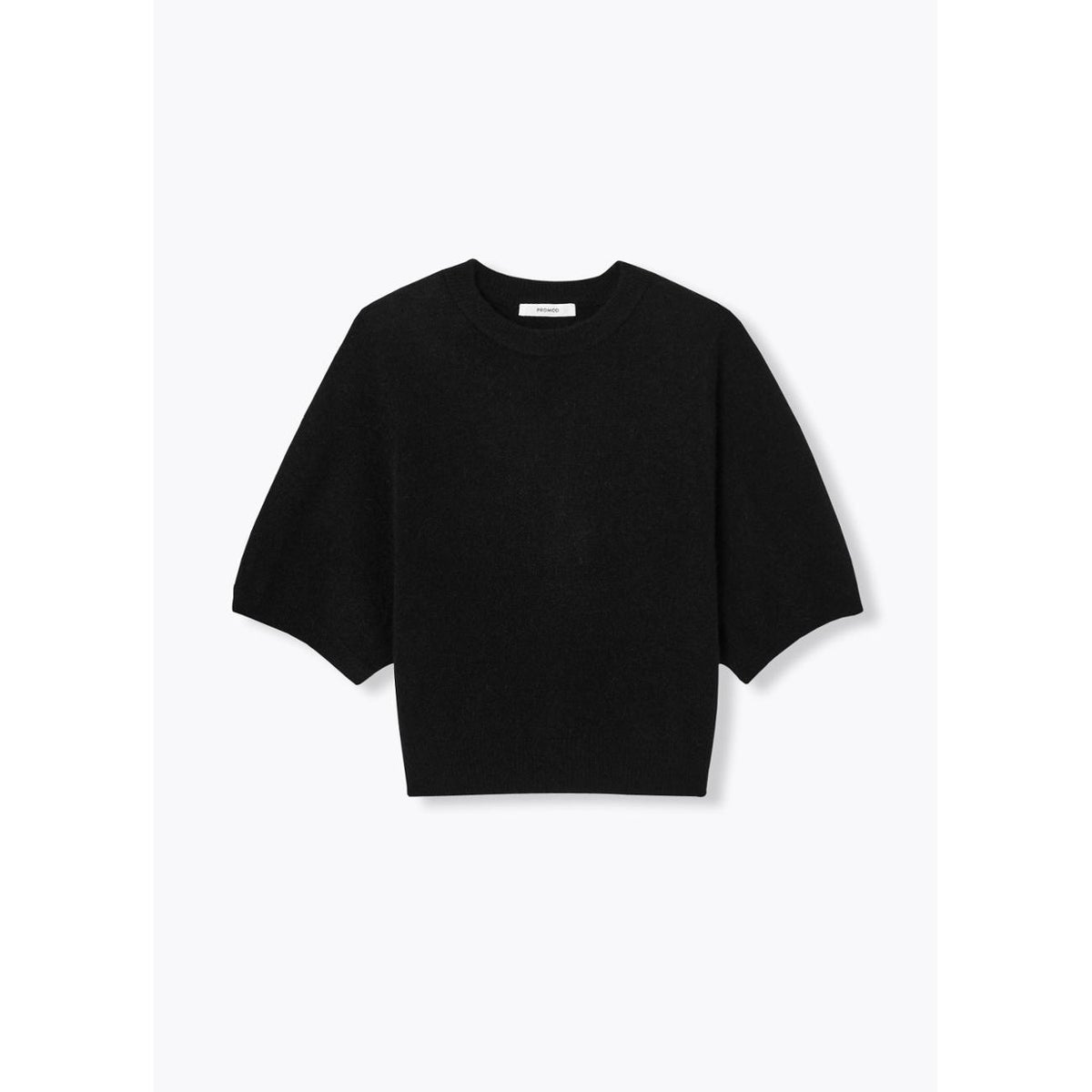 Pull col rond manches ballon noir, PROMOD