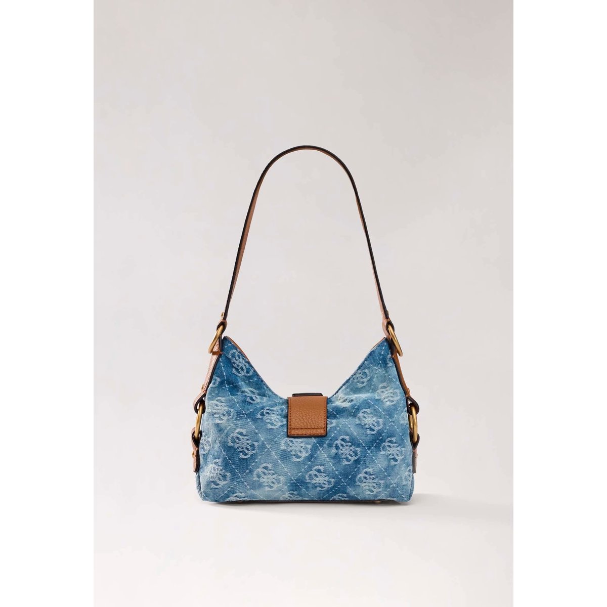 Mini Sac À Épaule Camden bleu clair, GUESS