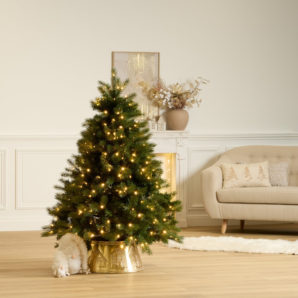 Sapin de Noël artificiel Lumeria LED+ 150 cm vert, FEERIC LIGHTS & CHRISTMAS
