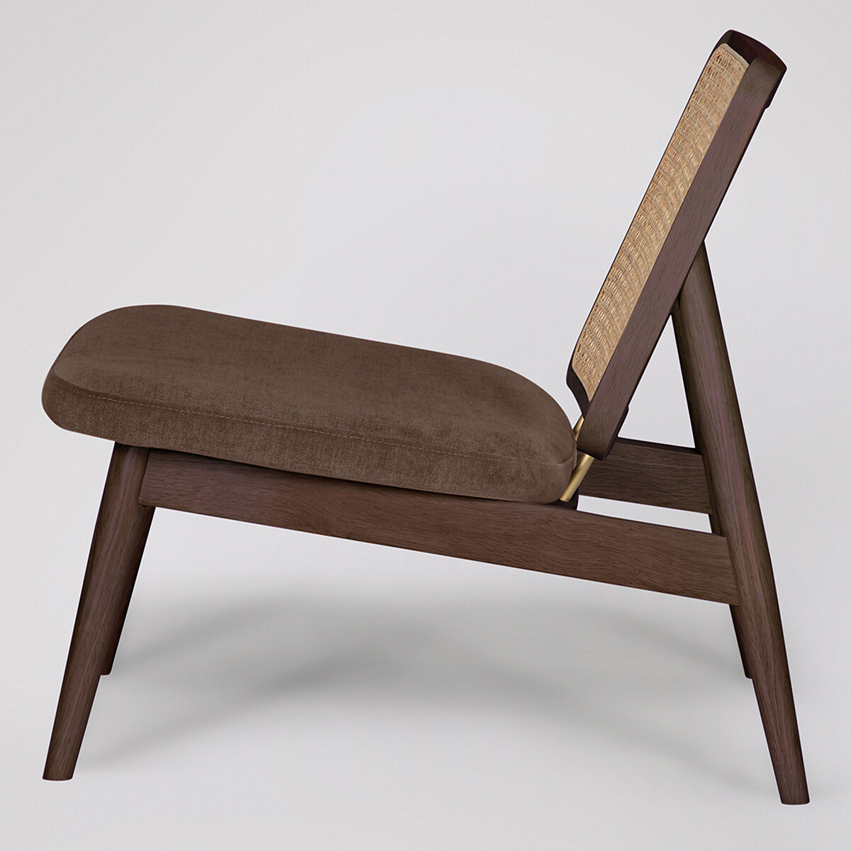 Linton Fabric Armchair brown, SWOON