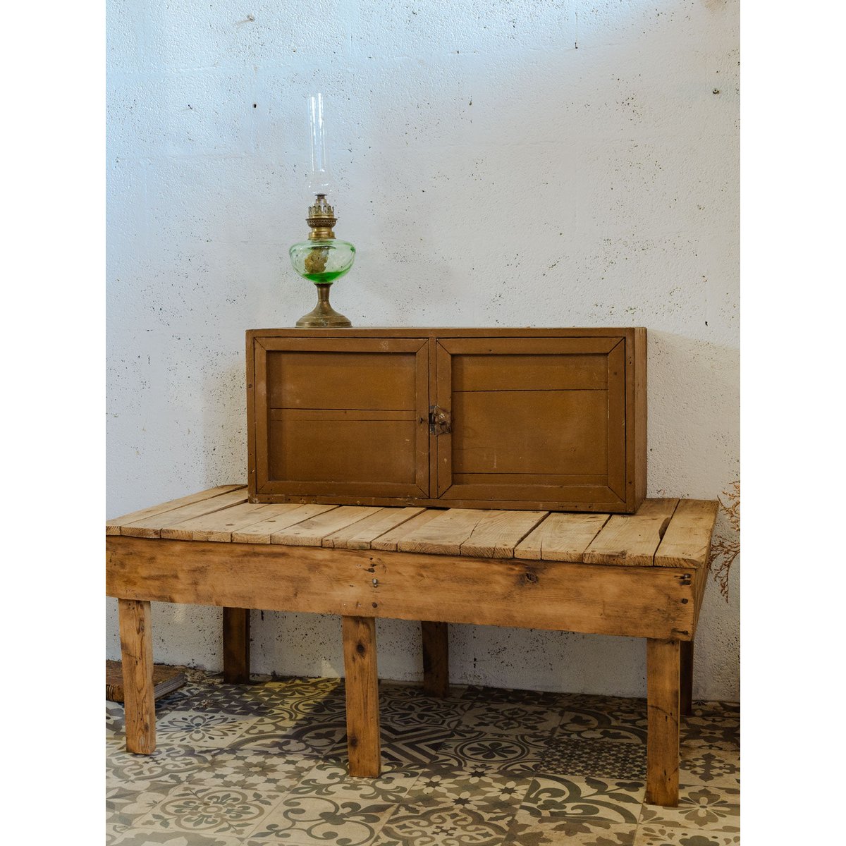 Meuble de métier à poser en bois marron Fernand N°381 - Bon état marron, DEBONGOUT