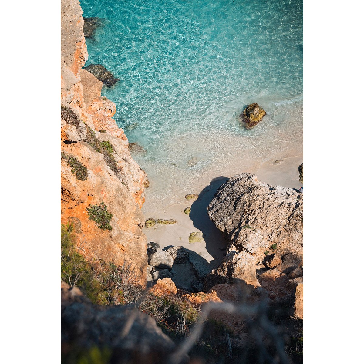 Tableau plage secrete en grèce tableau alu dibond, HEXOA