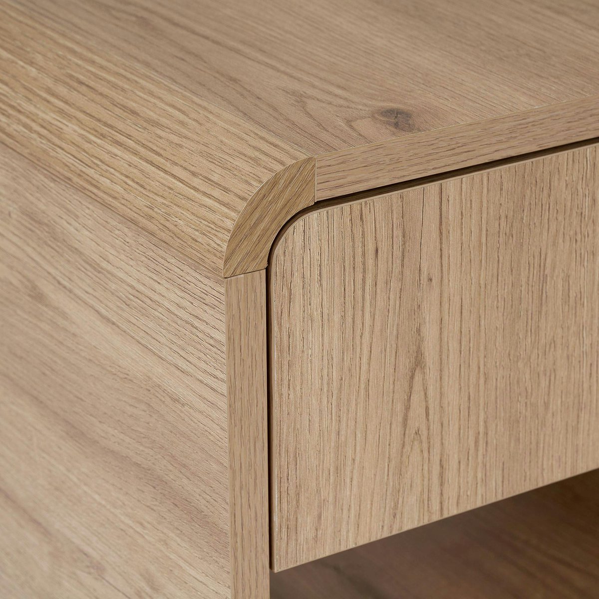 Table de chevet vintage en bois, 1 tiroir MARFA chêne, PIER IMPORT