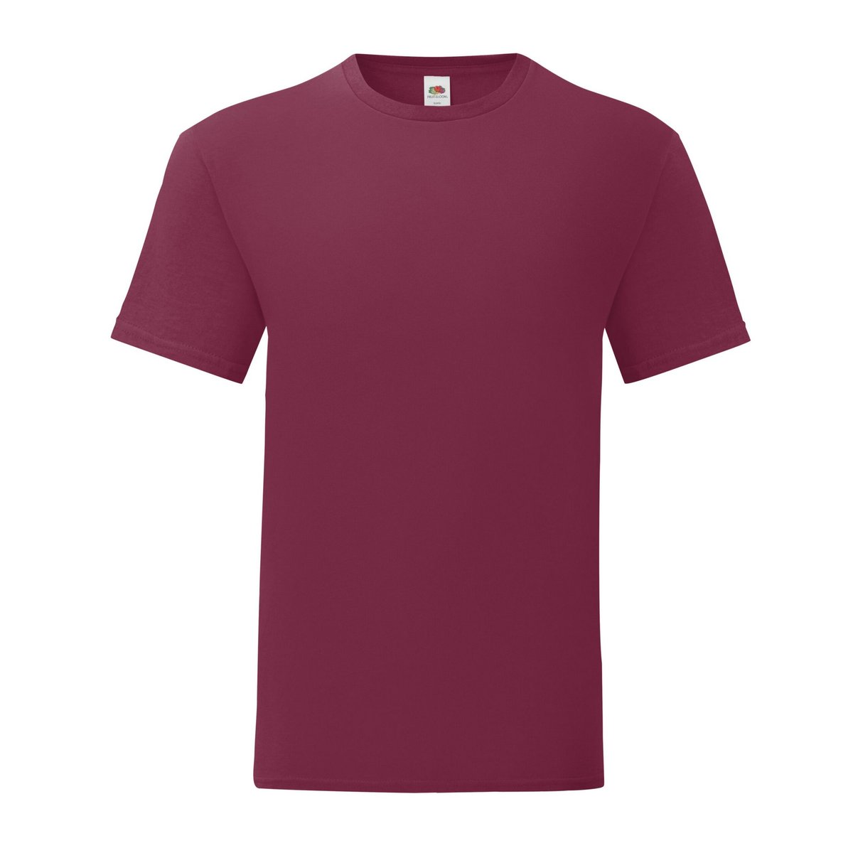 T-shirt ICONIC bordeaux, FRUIT OF THE LOOM