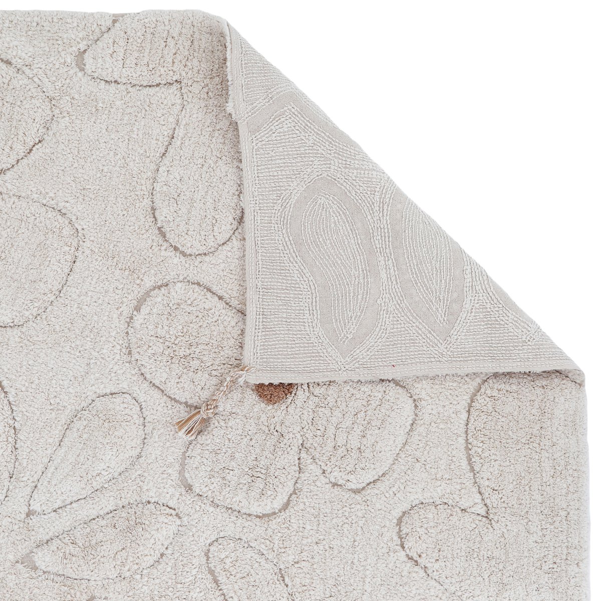Tapis enfant lavable GENTLE FLORA ecru beige, NATTIOT