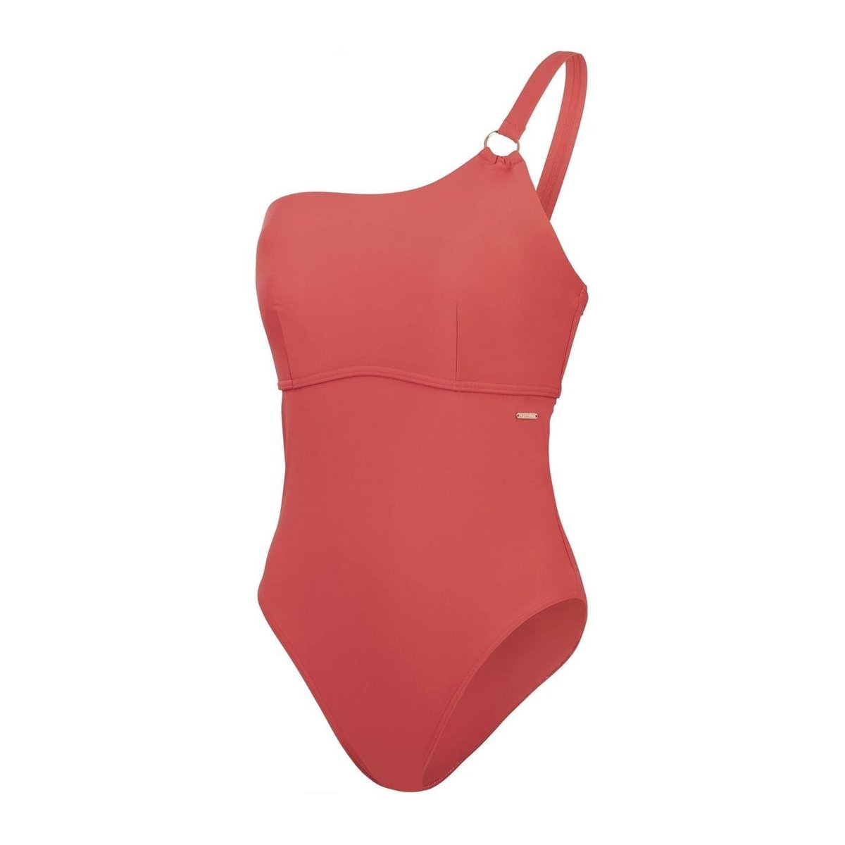 Maillot de bain 1 pièce motif/style asymétrique marron, SPEEDO