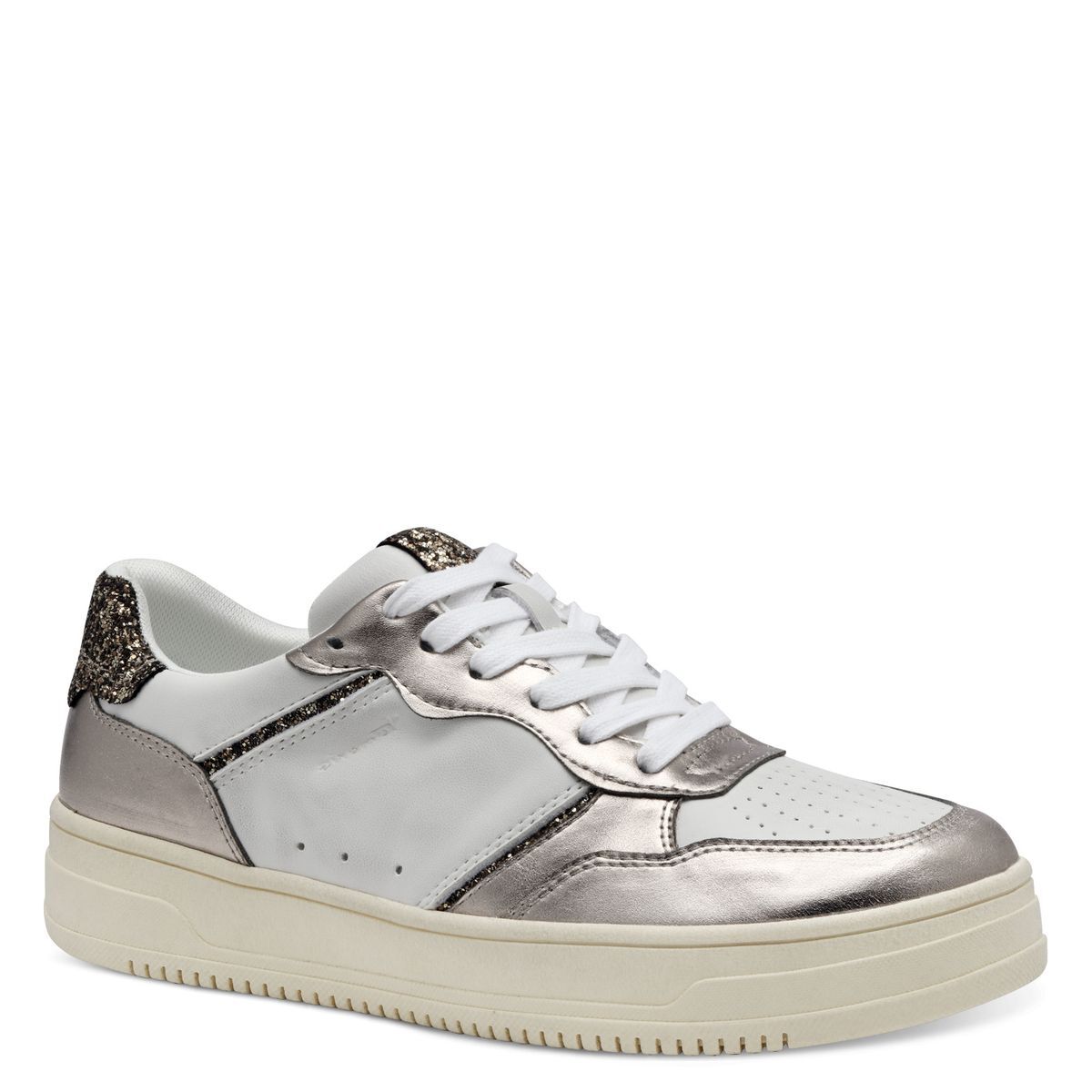 Basket à lacets multicolore gris titane, TAMARIS